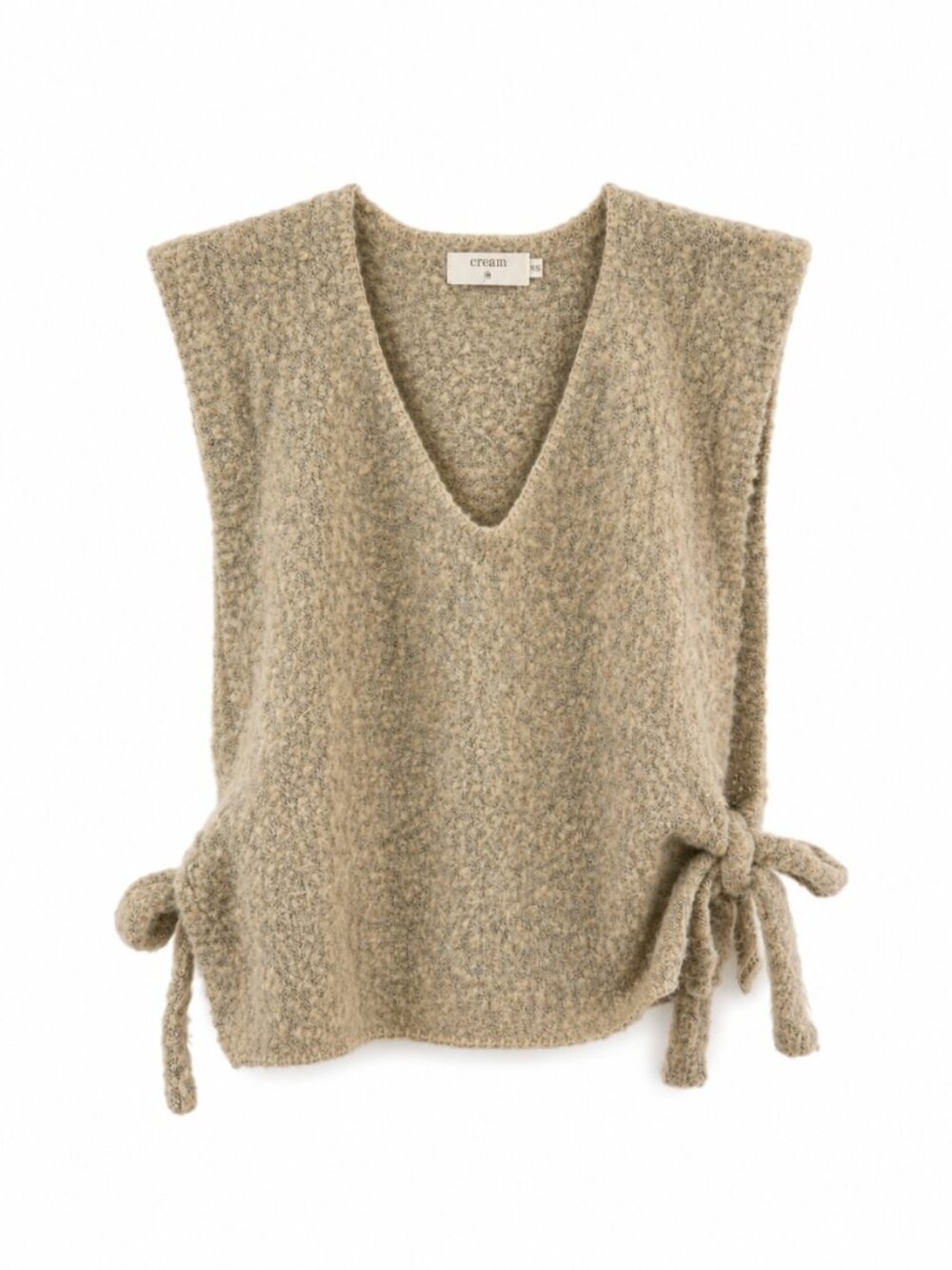 Cream MaggieCR Sleeveless Pullover Sweater Vest Size XS/S